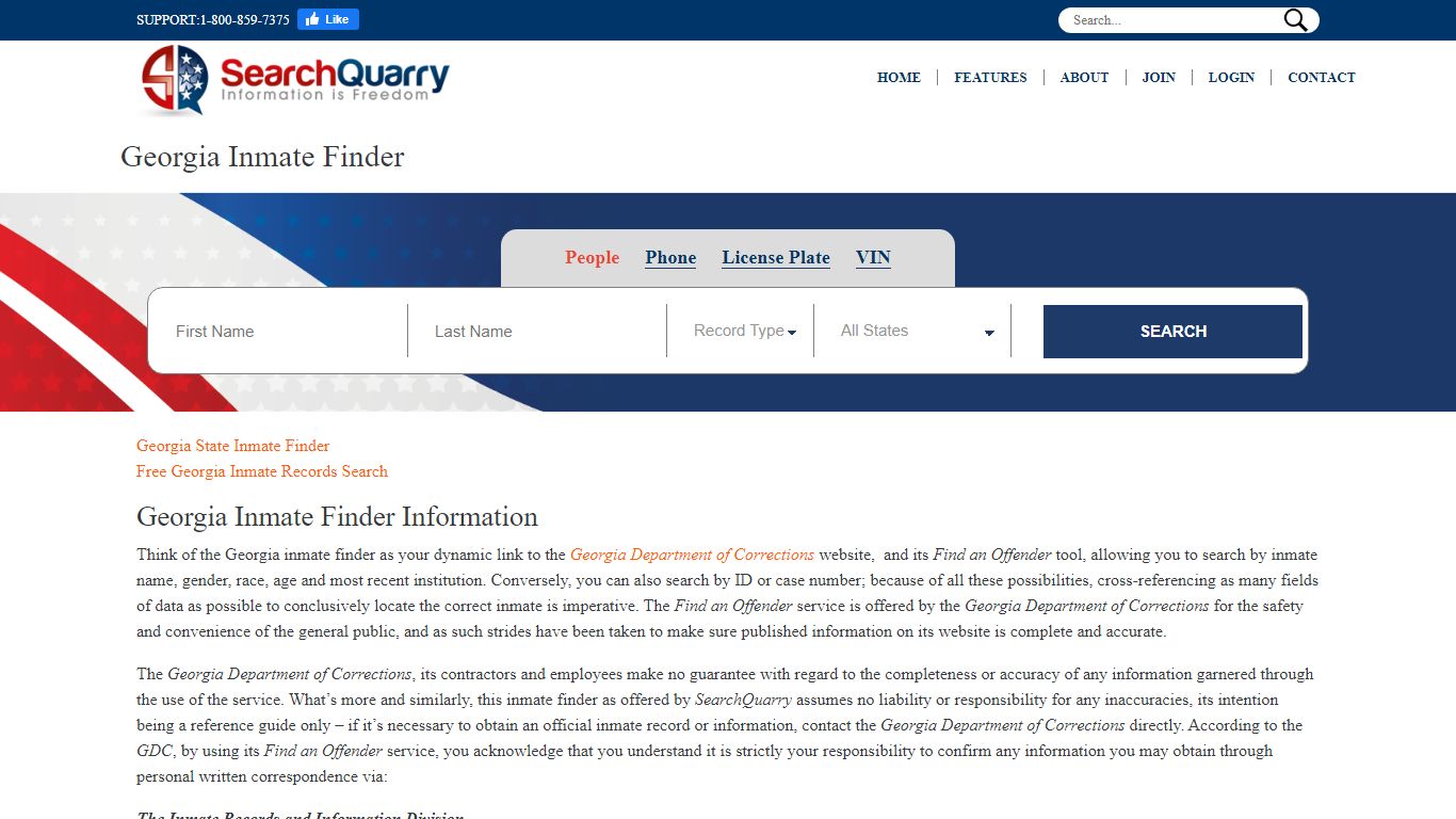 Free Georgia Inmate Finder - Enter A Name and Locate Inmates