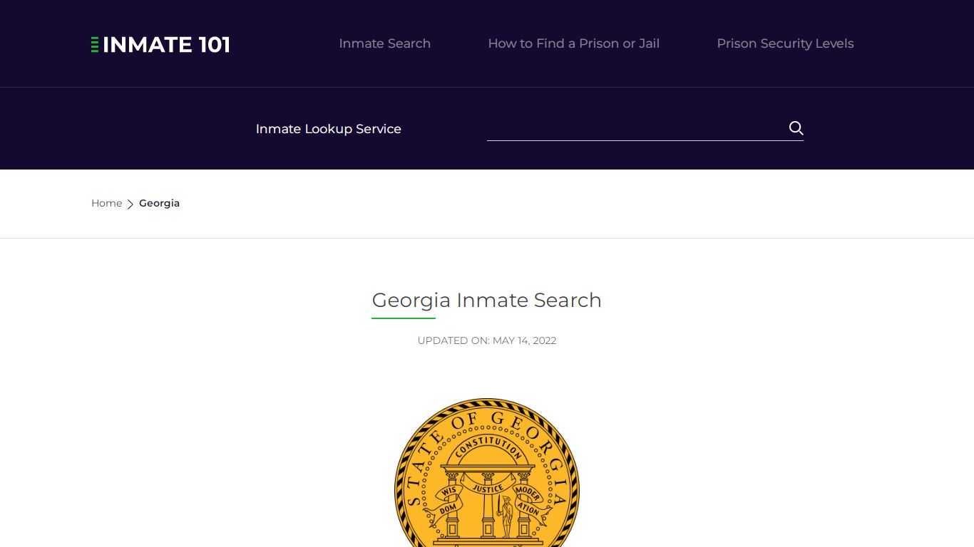 Georgia Inmate Search – Georgia Department of Corrections ...